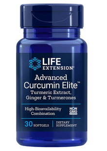 Advanced Curcumin Elite Turmeric Extract, Ginger & Turmerones - 30 softgels