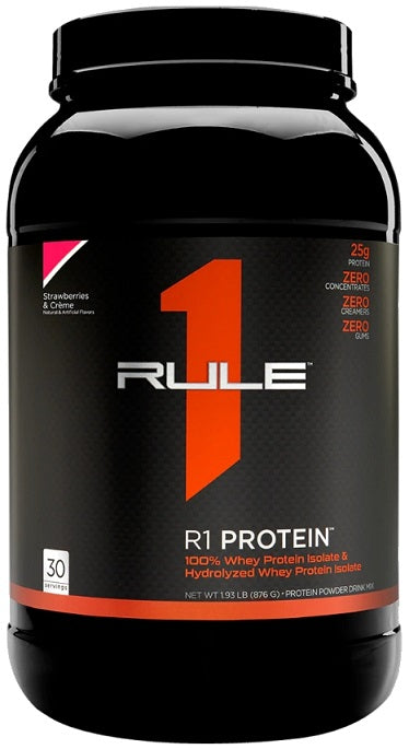 R1 Protein Whey Isolate, Strawberries & Creme - 900g