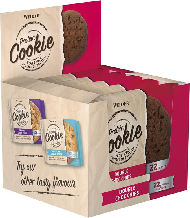 Protein Cookie, Double Choc Chips - 12 x 90g
