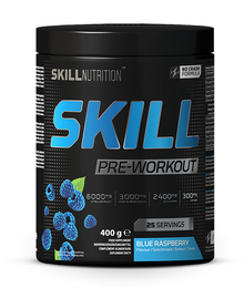 Skill Pre-Workout, Blue Raspberry - 400-412g