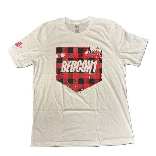 Red Plaid Shield T-Shirt - XXXX-Large