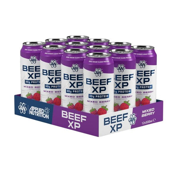 Beef XP Cans, Mixed Berry - 12 x 500 ml.