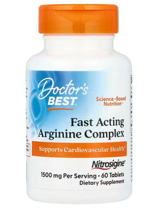 Fast Acting Arginine Complex with Nitrosigine, 750mg - 60 tablets