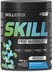 Skill Pre-Workout, Sour Gummies - 400-412g