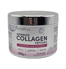 Advanced Collagen Peptides with Vitamin C & Hyaluronic Acid, Unflavoured - 200g