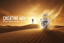 Creatine HCL 180 caps - Desert Sunrise Banner
