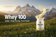 Whey 100 Vanilla 30g - Swiss Alpine Banner