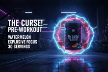 The Curse! Pre-Workout Watermelon 250g - Neon Gym Banner